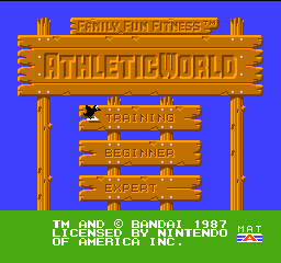 Athletic World Title Screen